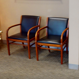 [#B9-5] Black guest chair