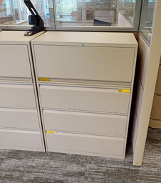 [#D10-12] filing cabinet - 4 drawer, white