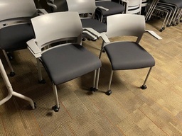 [#B8-16] Grey Steelcase Guest Chair