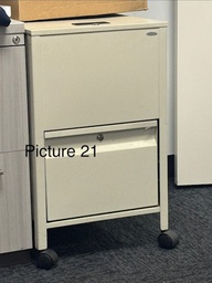 [#D16-21] beige filing cabinet