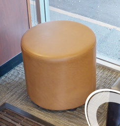 [#B11-6] Gold round ottoman