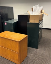 [#D8-2] 3-High Dark Green Filing Cabinet