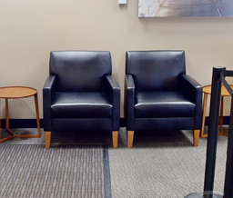 [#B12-7] Black lounge chair