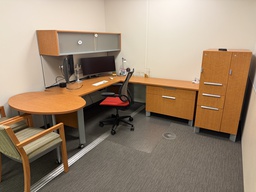 [#E6-1] Teknion District L Desk with Overhead