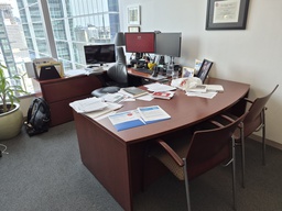 [#E7-6] 80" x 90" U Shaped Wood Desk