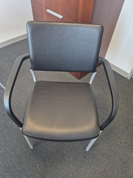 [#B8-13] Guest chair, Metal, Leather