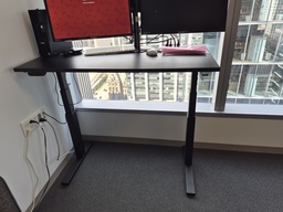 [#E10-16] 2' x 4' Black Sit / Stand