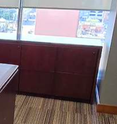 [#D6-6] 2 Drawer Wood Cabinet