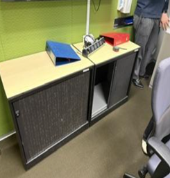 [#D7-55] CABINET - 2 TIER (BLACK)