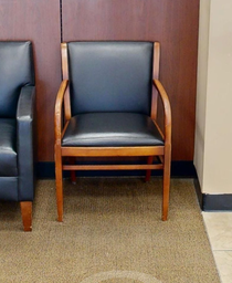 [#B9-6] Black guest chair