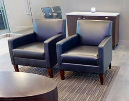[#B12-4] Black lounge chair