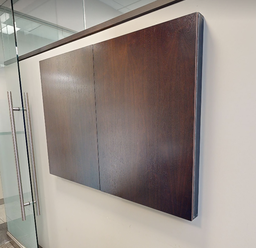 [#F4-12] Whiteboard in mounted cabinet