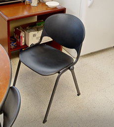 [#B4-12] Blk cafe chair