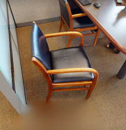[#B9-5] Black guest chair