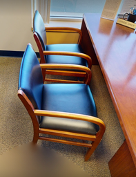 [#B9-4] Black Guest chair