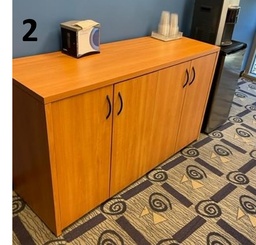 [#D5-2] WOOD R DRAWER CREDENZA-D3
