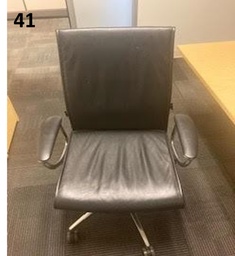 [#B5-57] LEATHER CONFERENCE CHAIR-E5