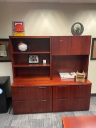 [#D5-37] Credenza/Hutch Set