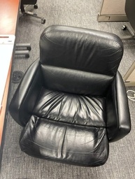 [#B6-42] Black Rolling Vinyl Chairs