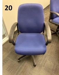 [#B13-20] BLUE TASK CHAIR