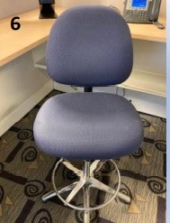 [#B12-116] Blue Task Chair