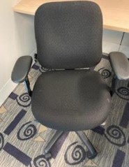 [#B13-158] Black Task Chair