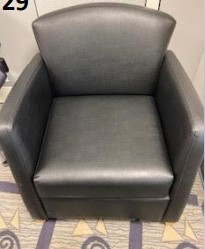 [#B12-163] Leather Lounge Chair