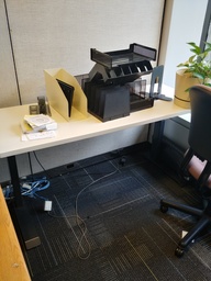 [#E10-37] Sit/Stand Desk - 39" x 70", lowest 28", highest 46" (Photo Approximation)