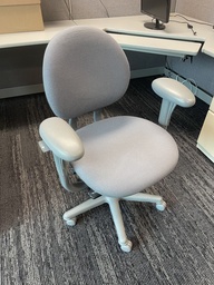 [#B12-10] Grey mid back task chairs
