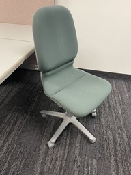 [#B12-18] Green High Back Chair