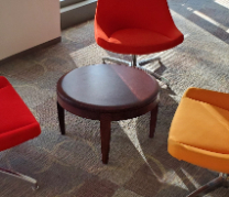 [#C7-10] Round Coffee Table, 26" x 16"