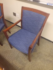[#B8-88] Blue Guest Chair