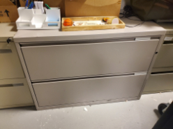 [#D6-90] Metal 2-Drawer Lateral Filing Cabiner