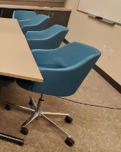 [#B5-96] Blue Conference Chair