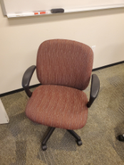 [#B13-147] Red Striped Task Chair