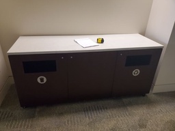 [#D30-191] Trash Counter, 72” x 24” x 32”