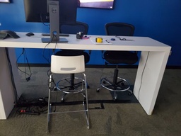 [#C5-217] White Table, 84" x 24" x 42"