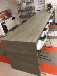 [#C5-35] Grey Bar Height Table (13'L x 40”H x 3'W) 