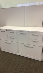 [#D10-67] White 4 Drawer Filing Cabinet Safe (30”W x 28”H x 18”D)