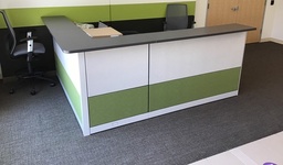 [#E5-96] Reception Desk (8’L x 8’W x 4’H)