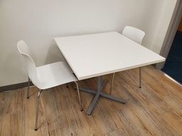 [#C5-347] White Square Table