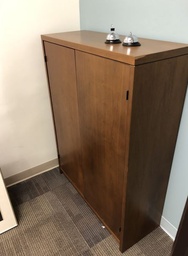 [#D30-10] Tall Wood Cabinet