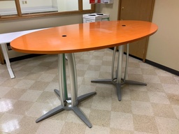 [#C9-73] Standing Height Breakroom Table, 44"H , Elipse Shaped Top