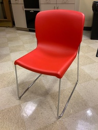[#B4-70] Hight Density Stack Chair ,Metal Frame, Chrome Sled Base, without Arms