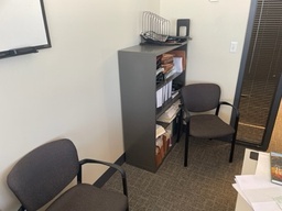 [#D3-7] Grey Bookcase - 4 shelves