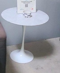[#C9-26] Small round marble table