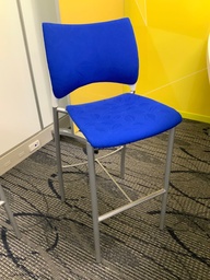 [#B2-35]  Chair, Café Stool,Upholstered Seat and Back, Chrome Frame, without Arms