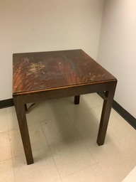 [#C11-167] End Table, Transitional w/ 4 Legs