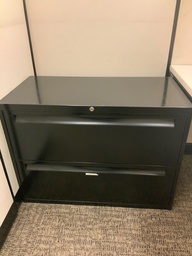 [#D6-174] Lateral File, 36W, 2-Drawer, Black