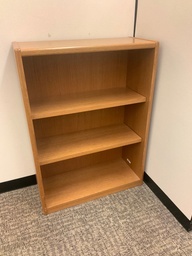 [#D2-48] Bookcases, Wood Veneer, Medium Oak Finish, 36W x 48H